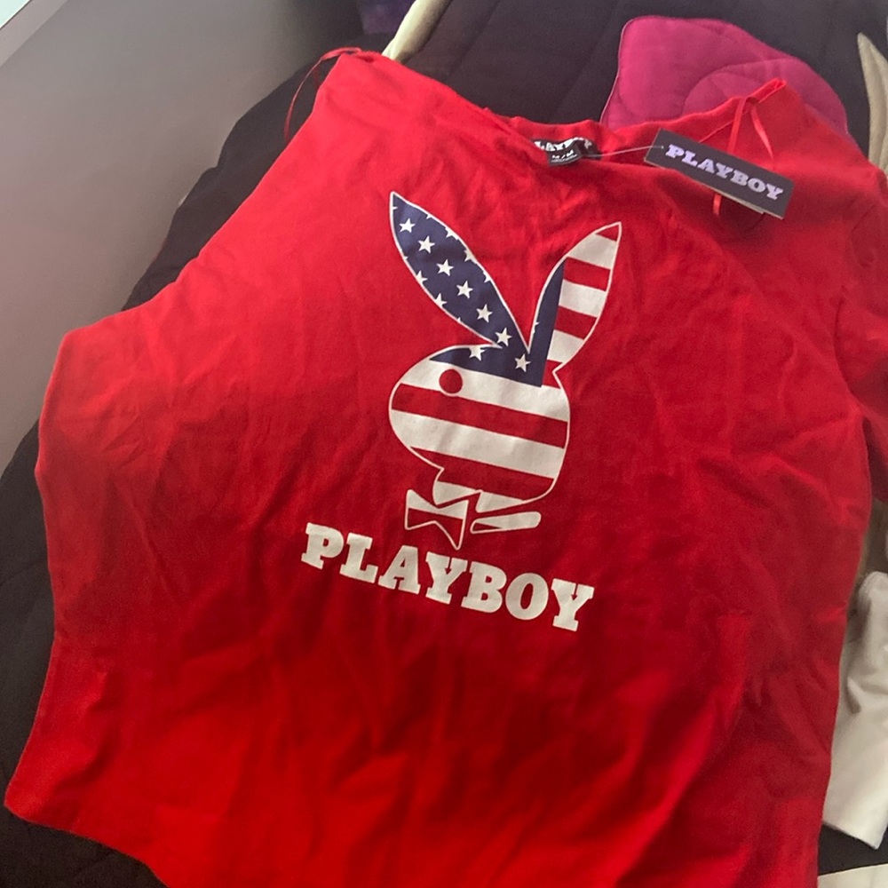 Playboy Fourth of July top